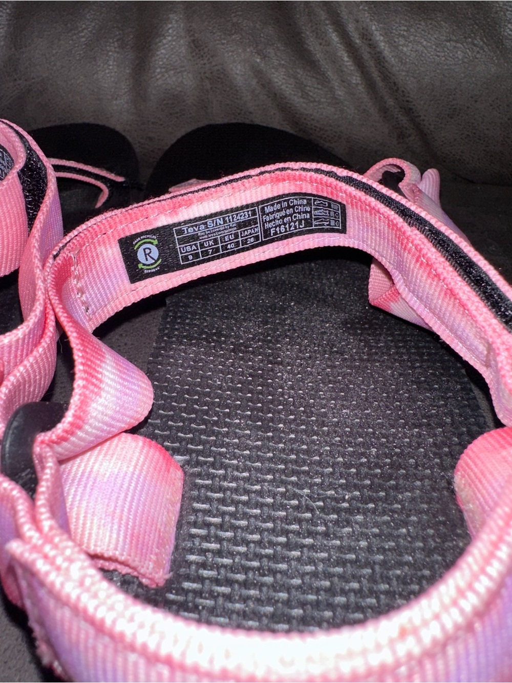 Teva Original Universal Pink Tie Dye Sport Sandals Women’s Size 9 NWOT - Picture 3 of 3
